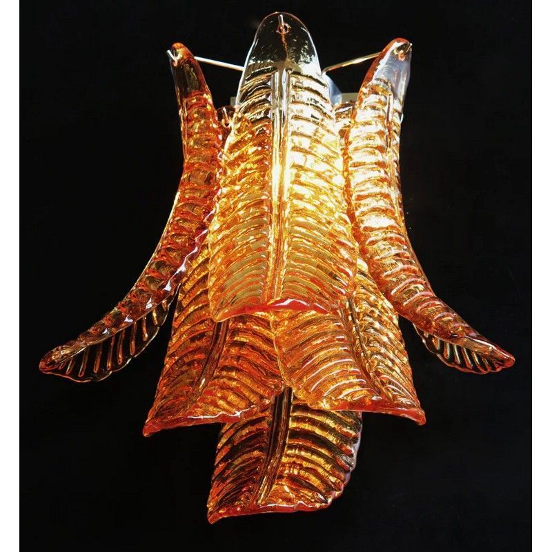 Настенный светильник Murano Wall Lamp 6 Yellow Felchi Glass