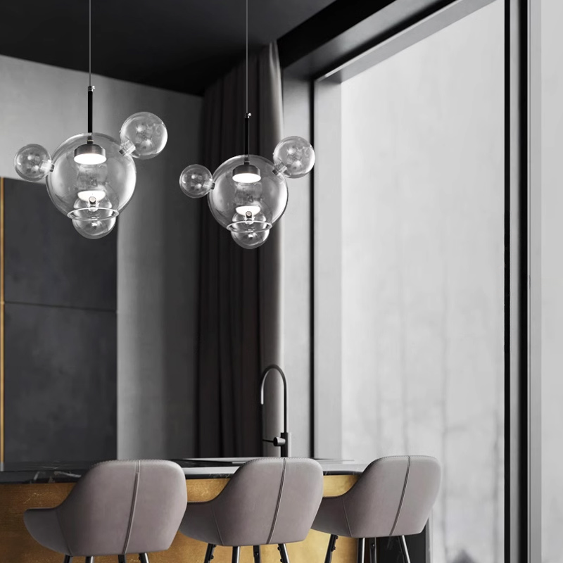 Подвесной светильник BUBBLE B BLACK LUX