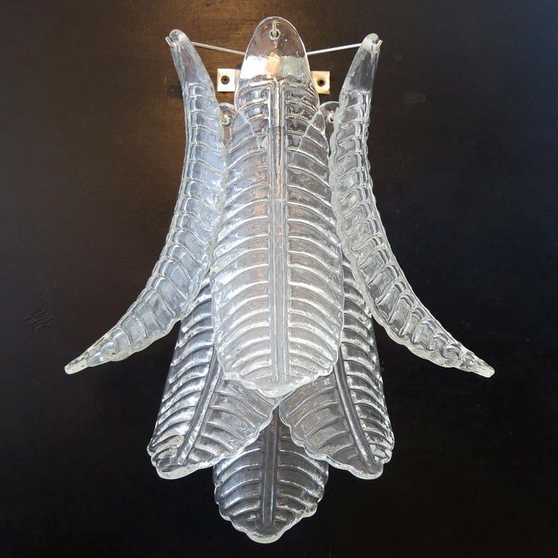 Настенный светильник Murano Wall Lamp 6 Clear Felchi Glass