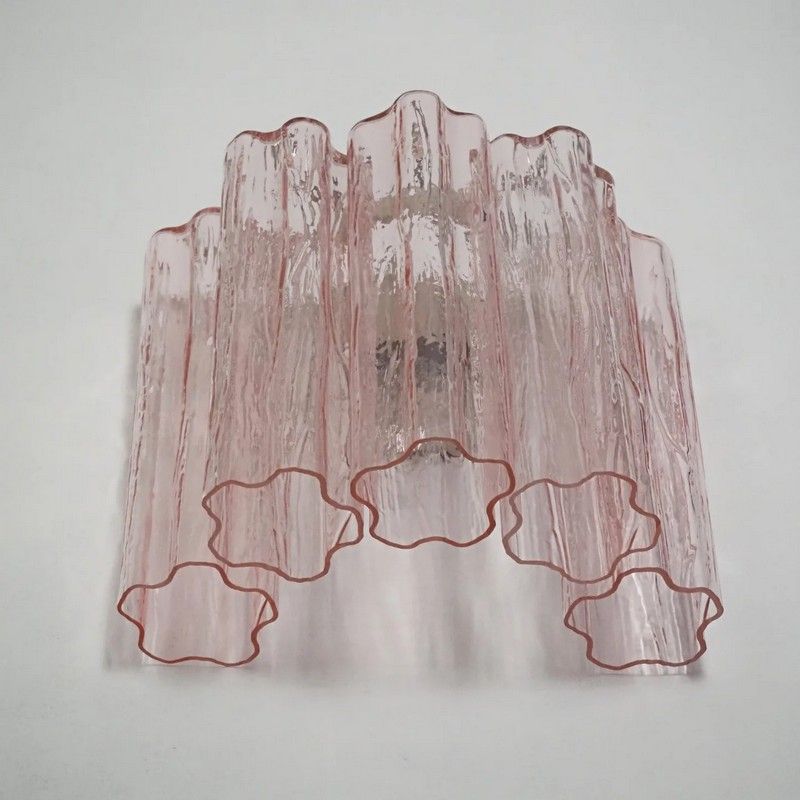Настенный светильник Murano Wall Lamp 5 Pink Glass Tubes