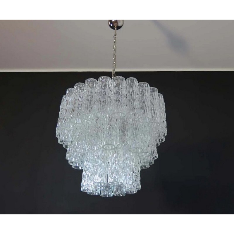 Винтажная люстра Murano Chandelier 52-01 Clear Glass Tubes
