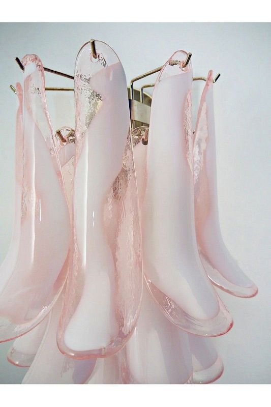 Настенный светильник Murano Wall Lamp 10 Pink Petal Glass