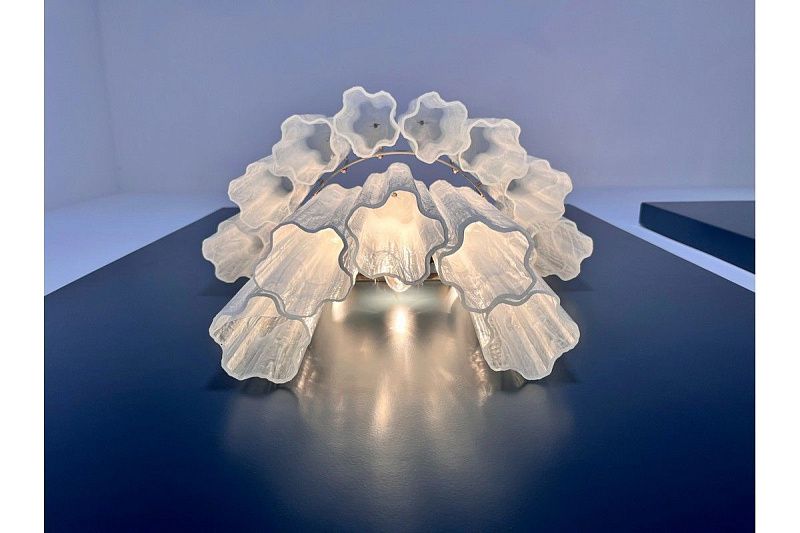 Настенный светильник Murano Wall Lamp 13 Alabaster White Glass Tubes