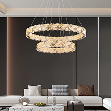 Кольцевые люстры и светильники ERHARD WAVE Ring chandelier