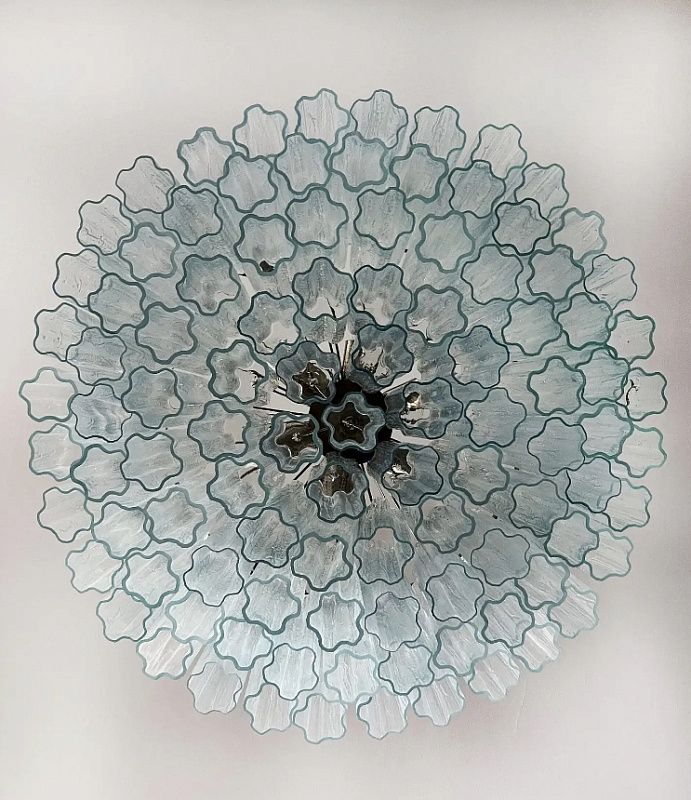 Винтажная люстра Murano Chandelier 101 Clear Glass Tubes