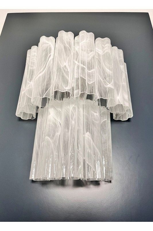 Настенный светильник Murano Wall Lamp 13 Alabaster White Glass Tubes
