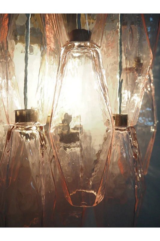 Настенный светильник Murano Wall Lamp 17 Smoke Poliedri Glass