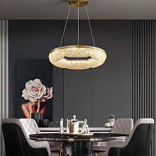 Кольцевые люстры и светильники NELIUS WAVY Ring chandelier