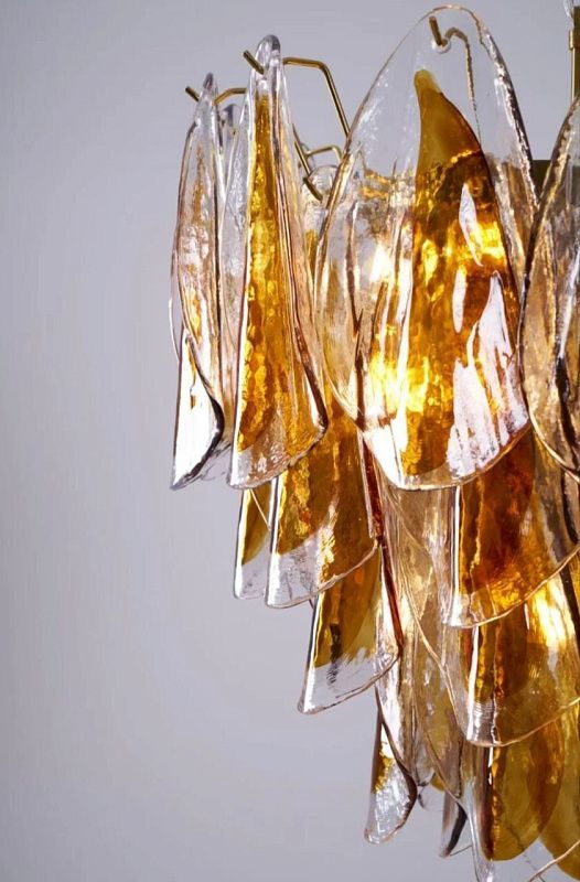 Винтажная люстра Murano Tea Color Glass