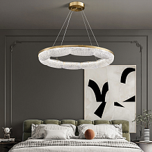 Кольцевые люстры и светильники NELIUS WAVY Ring chandelier