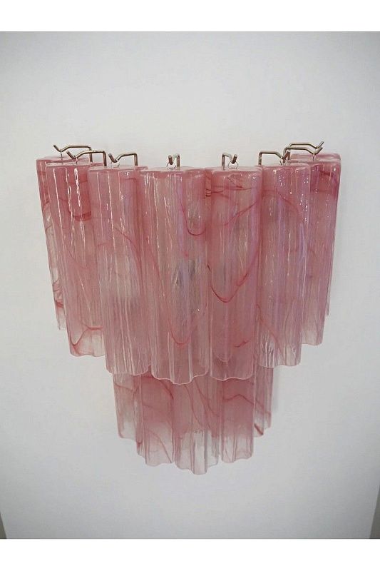 Настенный светильник Murano Wall Lamp 13 Pink Alabaster Glass Tubes