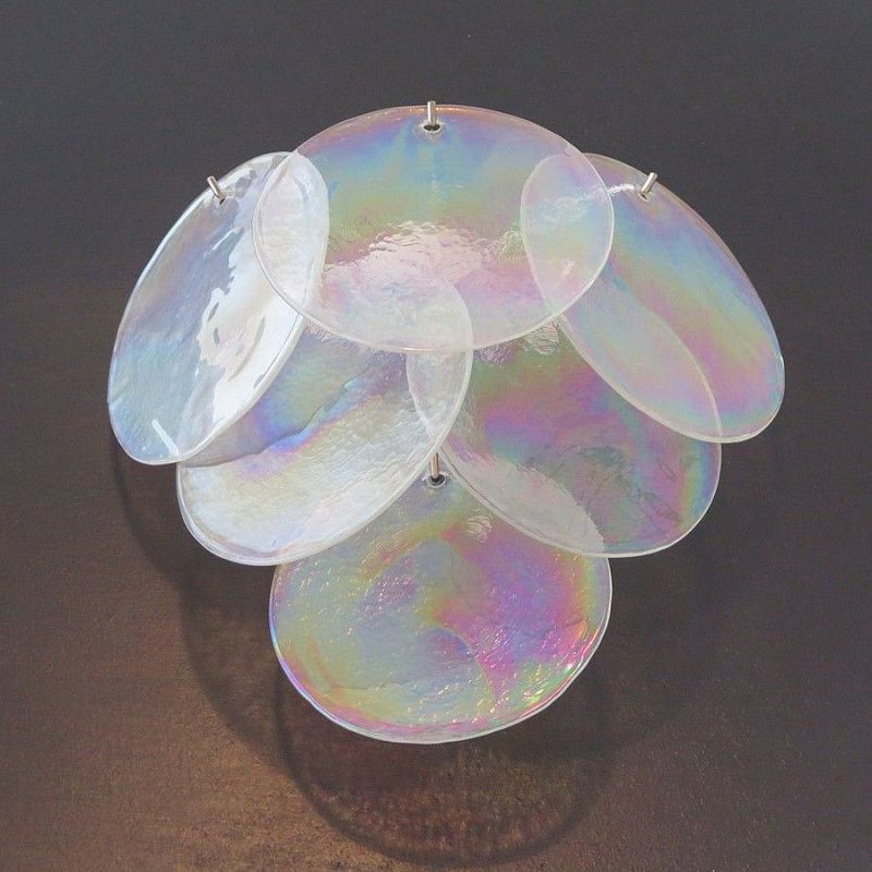 Настенный светильник Murano Wall Lamp 6 Iris Clear Disk Glass