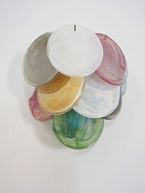 Настенный светильник Murano Wall Lamp 10 Multicolor Disk Glass