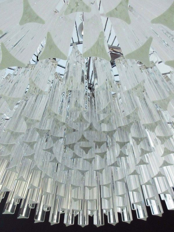 Винтажная люстра Murano Chandelier 163-1 Clear Prism Glasses