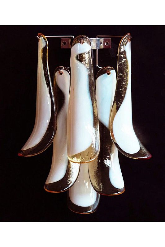 Настенный светильник Murano Wall Lamp 6 Caramel Petal Glass